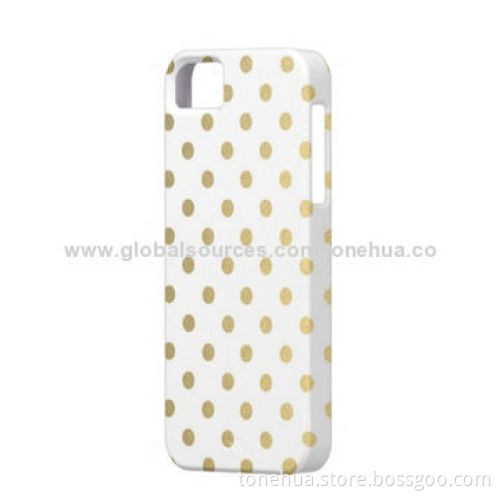Simple Gold Dots PC Case for iPhone 5/5s